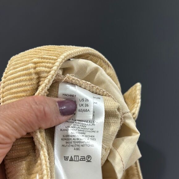 BDG High Rise Mom Tan Corduroy Pants Size 26 - Picture 7 of 8